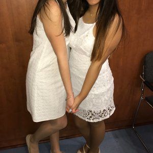 Francesca's White Lace Dress